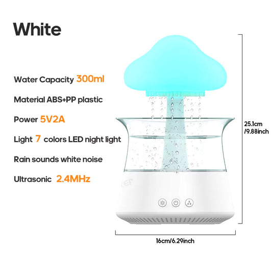 Colorful Cloud Humidifier Night Light